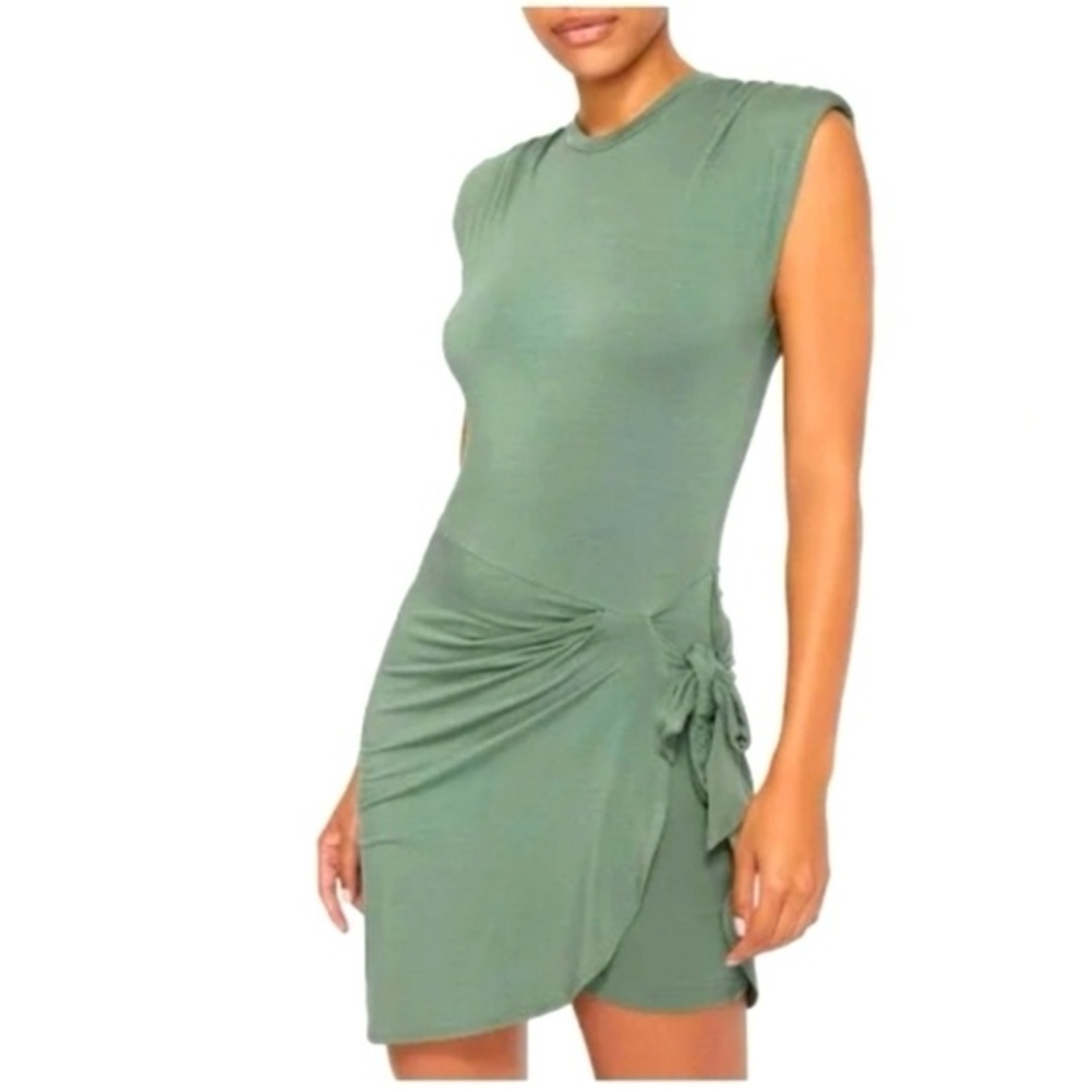 Johnathan Simkhai Standard Green Seagrass Knot Front (Size S)